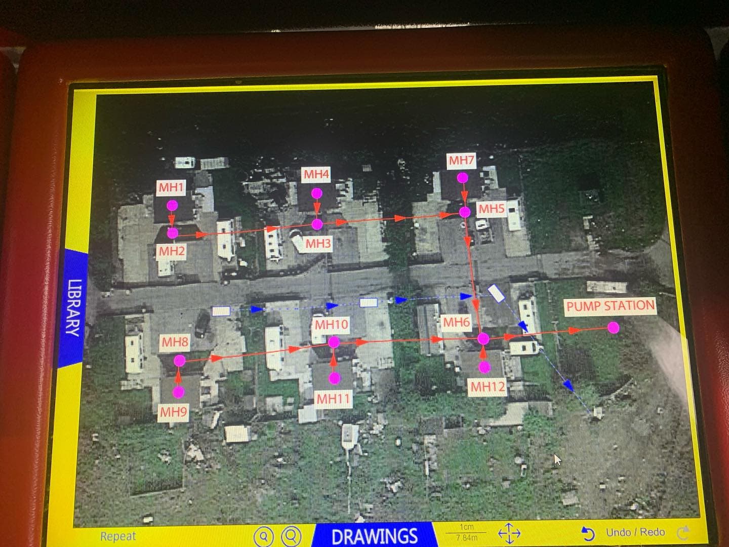 Drainage survey mapping for construction development