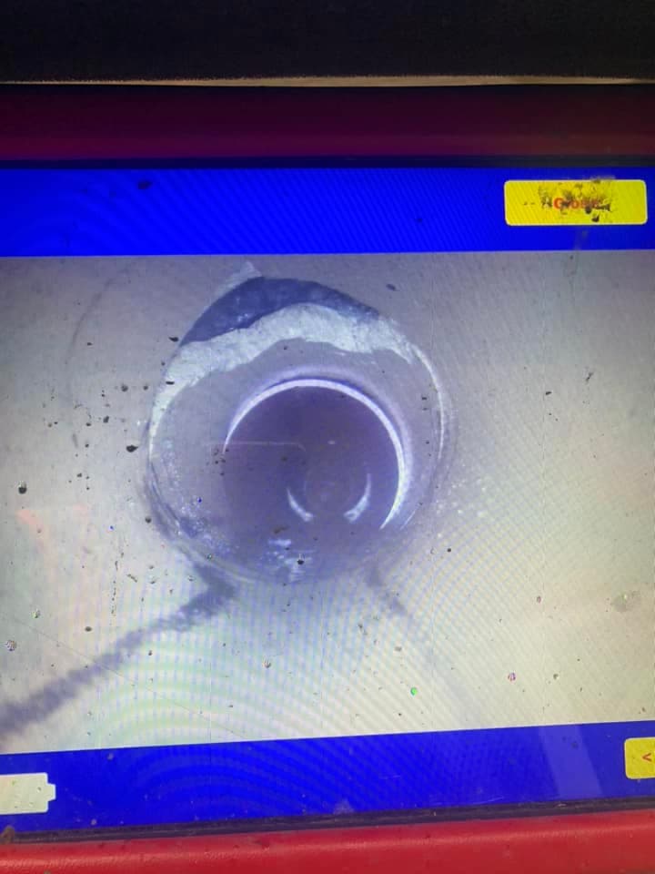 Broken pipe identified via CCTV survey — rat ingress point