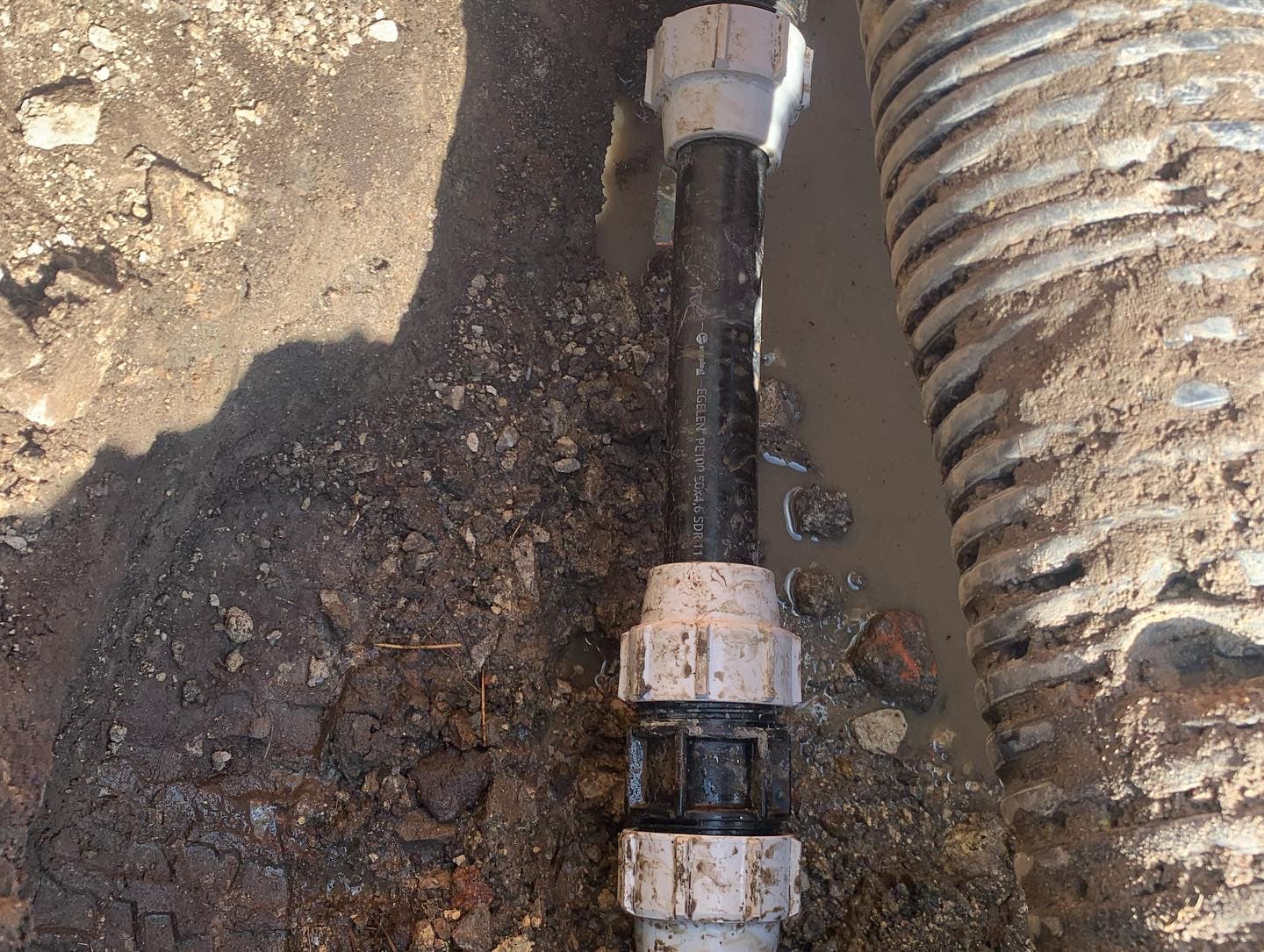 Water main pipe repaired